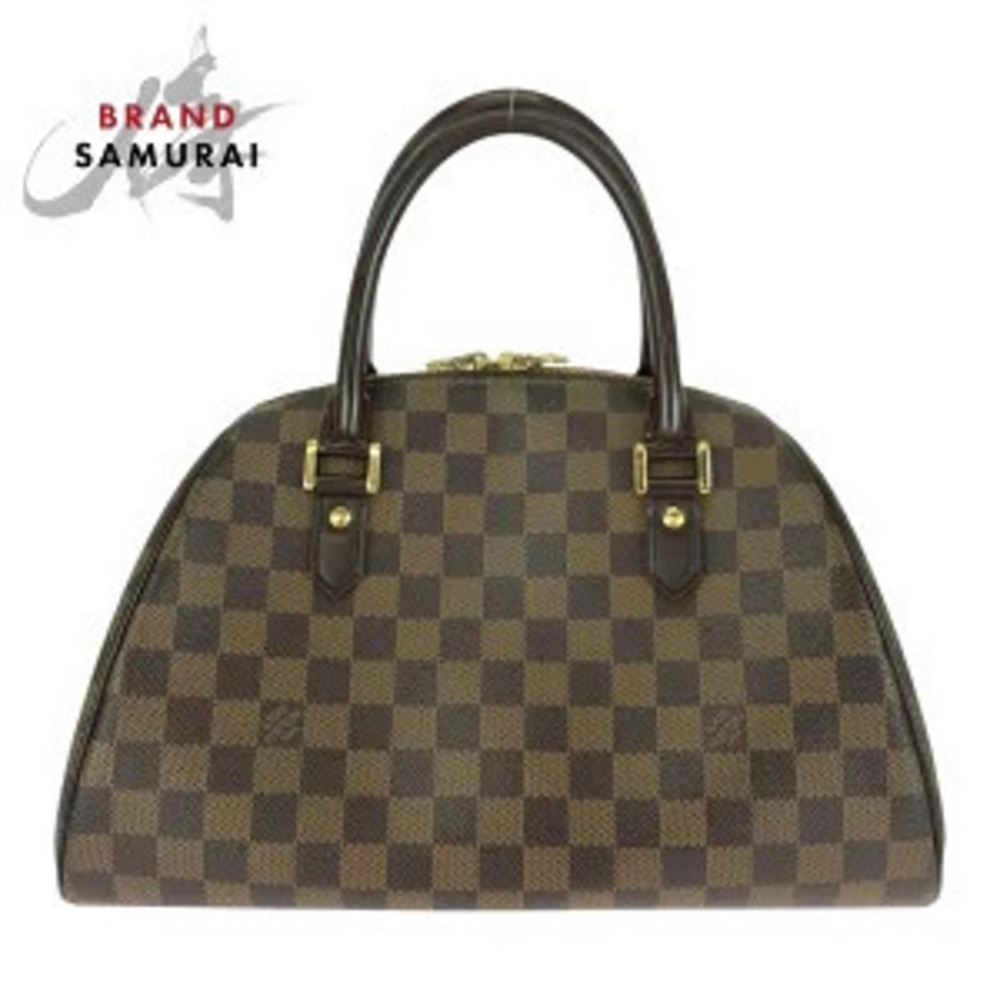 Louis Vuitton Damier Rivera tote bag brown leather